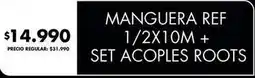 Disco Manguera ref 1/2x10m + set acoples roots oferta