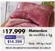Disco Matambre de novillito oferta