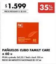Disco Pañuelos cubo oferta