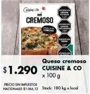 Disco Cuisine - queso cremoso oferta