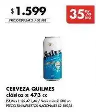 Disco Quilmes - cerveza clásica oferta