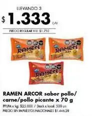 Disco Arcor - ramen oferta