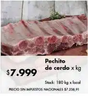 Disco Pechito de cerdo oferta