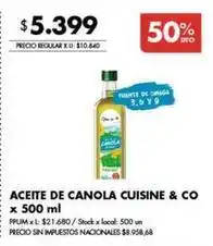 Disco Aceite de canola oferta