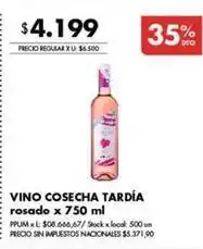 Disco Vino cosecha tardia rosado oferta