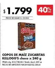 Disco Kellogg's - copos de maíz zucaritas choco oferta