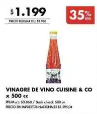 Disco Vinagre de vino oferta