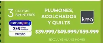 Krea - plumones, acolchados y quilts