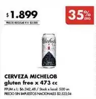 Disco Cerveza gluten free x 473 cc oferta