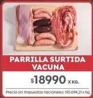 Jumbo Parrilla surtida vacuna oferta