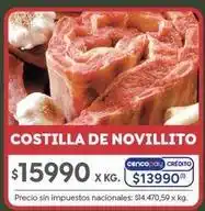 Jumbo Costilla de novillito oferta