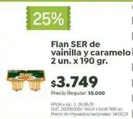 Ser - flan de vainilla y caramelo