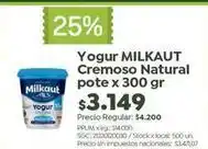 Jumbo Milkaut - yogur cremoso natural pote oferta