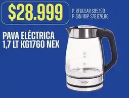 Supermercados Vea Nex - pava eléctrica 1,7 lt kg1760 oferta