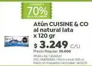 Jumbo Cuisine - atún al natural lata oferta