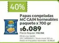 Jumbo Mc cain - papas congeladas horneables paquete x 700 gr oferta