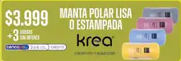 Supermercados Vea Krea - manta polar lisa o estampada oferta