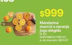 Supermercados Vea Mandarina murcot o naranja jugo elegida oferta