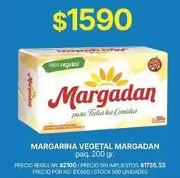 Supermercados Vea Margadan - margarina vegetal oferta