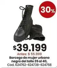 Coto Urbano - borcego de mujer urbano negro oferta