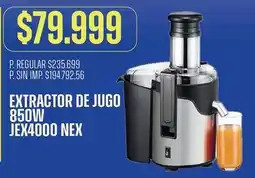 Supermercados Vea Nex - extractor de jugo 850w jex4000 oferta