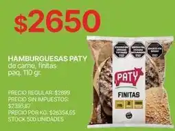 Supermercados Vea Paty - hamburguesas oferta
