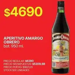 Supermercados Vea Amargo - aperitivo amargo oferta