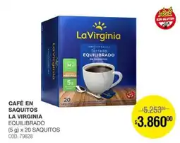 Atomo Conviene La virginia café en saquitos equilibrado oferta