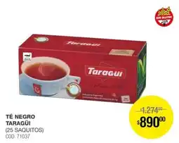 Atomo Conviene Taragui té negro oferta