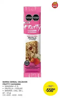 Atomo Conviene Cachamai barra cereal frutty oferta
