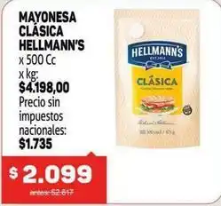 Makro Hellmann's - mayonesa clasica oferta