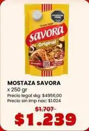 Makro Savora - mostaza oferta