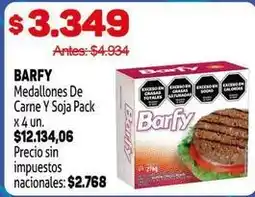 Makro Barfy - medallones de carne y soja pack oferta
