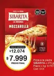 Makro Sibarita - pizza a la piedra mozzarella oferta