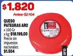 Makro Aro - queso pategras aro oferta