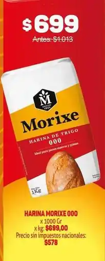 Makro Morixe - harina morixe 000 x 1000 gr oferta