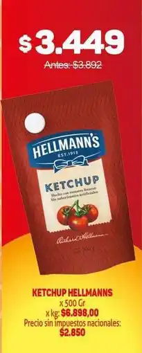 Makro Hellmann's - ketchup oferta
