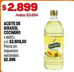 Makro Cocinero - aceite de girasol oferta