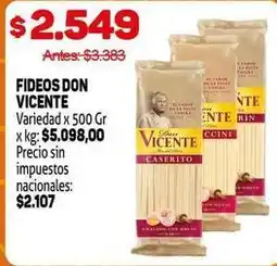 Makro Don vicente - fideos oferta