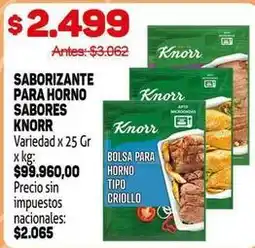 Makro Knorr - saborizante para horno oferta