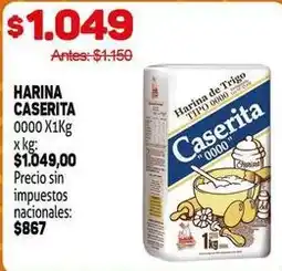Makro Caserita - harina 0000 x1kg oferta