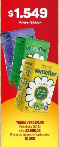 Makro Verdeflor - yerba verdeflor variedad x 500 gr oferta