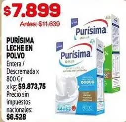 Makro Purísima - leche en polvo entera / descremada oferta