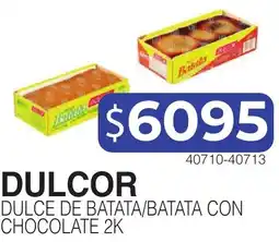 Masivos Dulcor dulce de batata/batata con chocolate 2k oferta