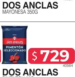 Masivos Dos anclas pimentón seleccionado oferta