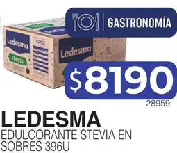Masivos Ledesma edulcorante stevia en sobres oferta