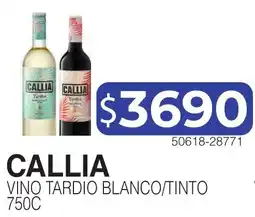 Masivos Callia vino tardio blanco/tinto oferta