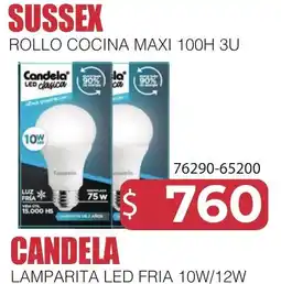 Masivos Candela lamparita led fria 10w/12w oferta