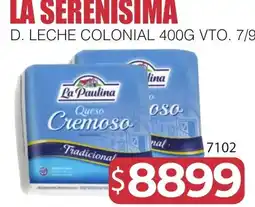 Masivos La paulina queso cremoso oferta