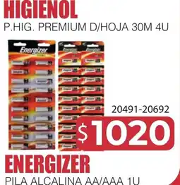 Masivos Higienol p.hig. premium d/hoja 30m 4u oferta